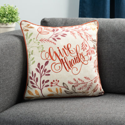 Sure Fit Be Grateful 18 Throw Pillow Sure Fit Be Grateful 18 Throw Pillow